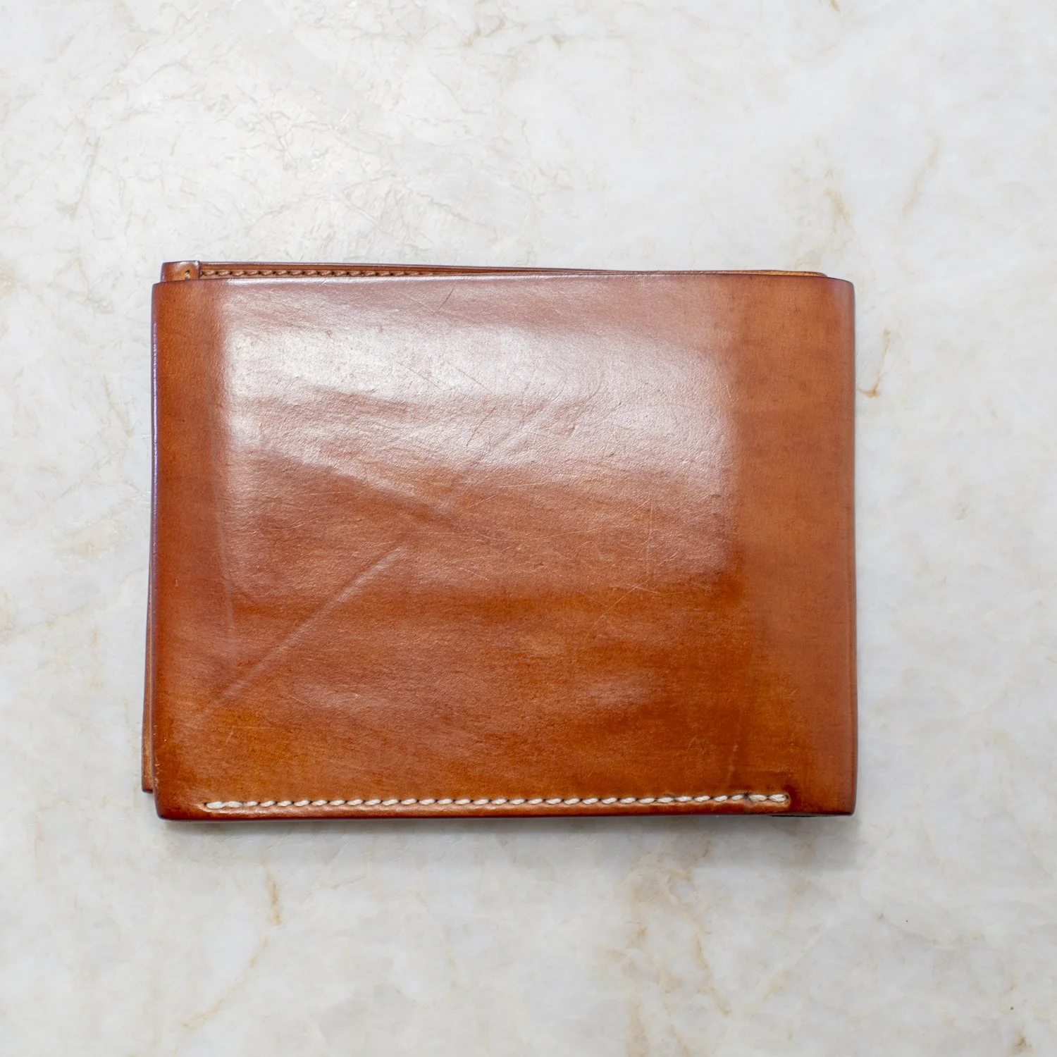 PATINA - 4-4 Wallet - Natural Shell Cordovan — GENUINE HORWEEN